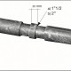 607 LM0740012_a Tubo giunzione d.1"1/2 (48) x 260