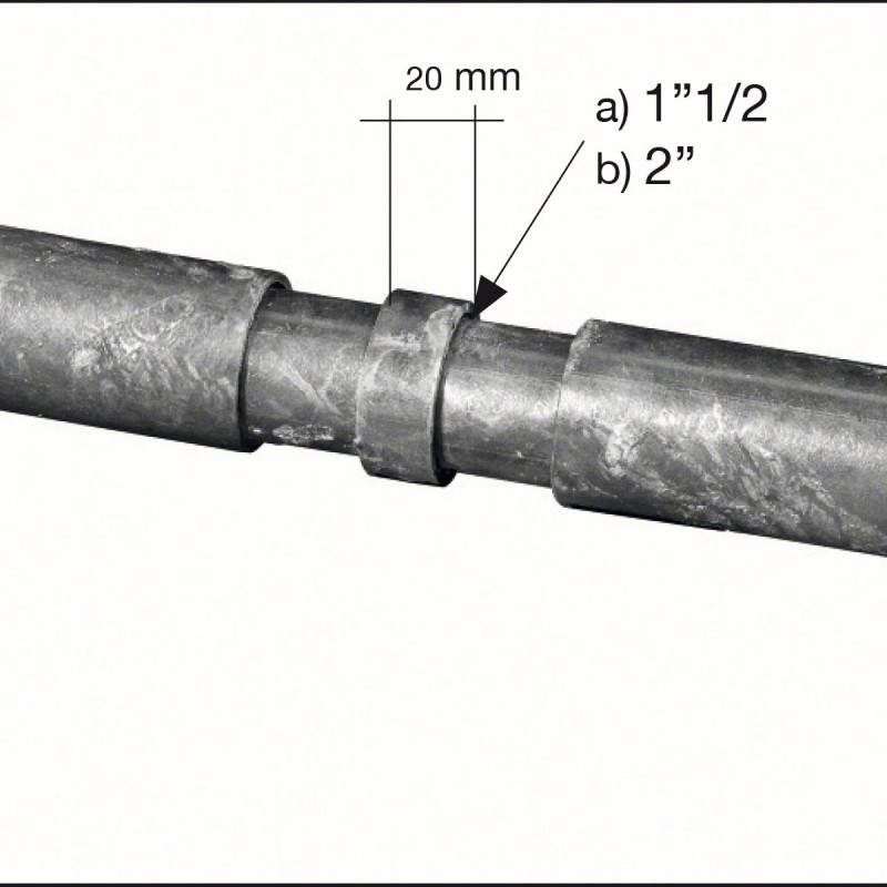 607 LM0740012_a Tubo giunzione d.1"1/2 (48) x 260