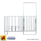 607 AK14491_a pannel.recinzione c/porta + alim.corta  206(121+85)xH120/210 cm   x vitelli