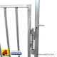 607 AK14491_b pannel.recinzione c/porta + alim.corta  206(121+85)xH120/210 cm   x vitelli