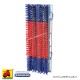 607 AK293130_a Spazzola 30x90 blu/rossa vitelli ingrasso