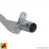Supporto tubo educatore muro per tubo 1'' 1/2 x 13 cm