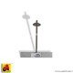 Zanca/ancoraggio in acciaio inox per grigliati M12x235 incl.dado e rondella +   rondella sgomata D60