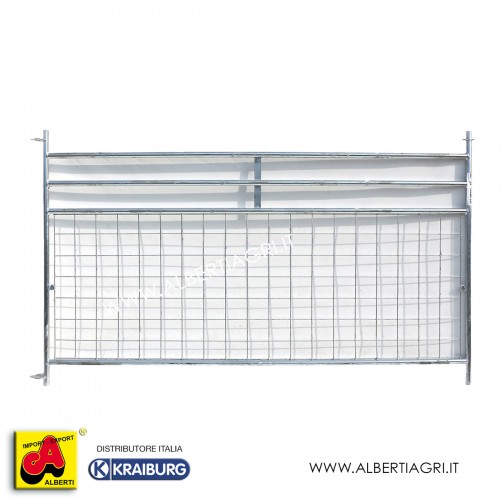 Pannello recinto pecore con barre longitudinali e rete 100x200