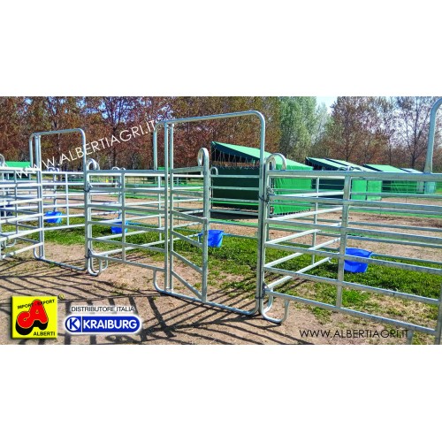 Pannello recinto con porta per cavalli L 300 cm