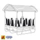 Mangiatoia 2x2 per bovini con corna