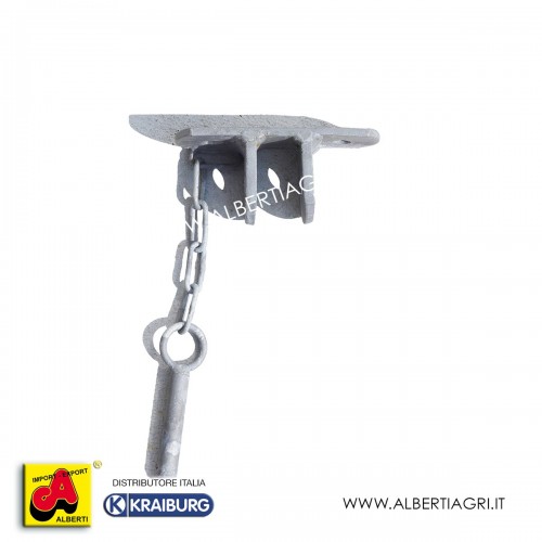 Supporto con cerniera con spina da muro