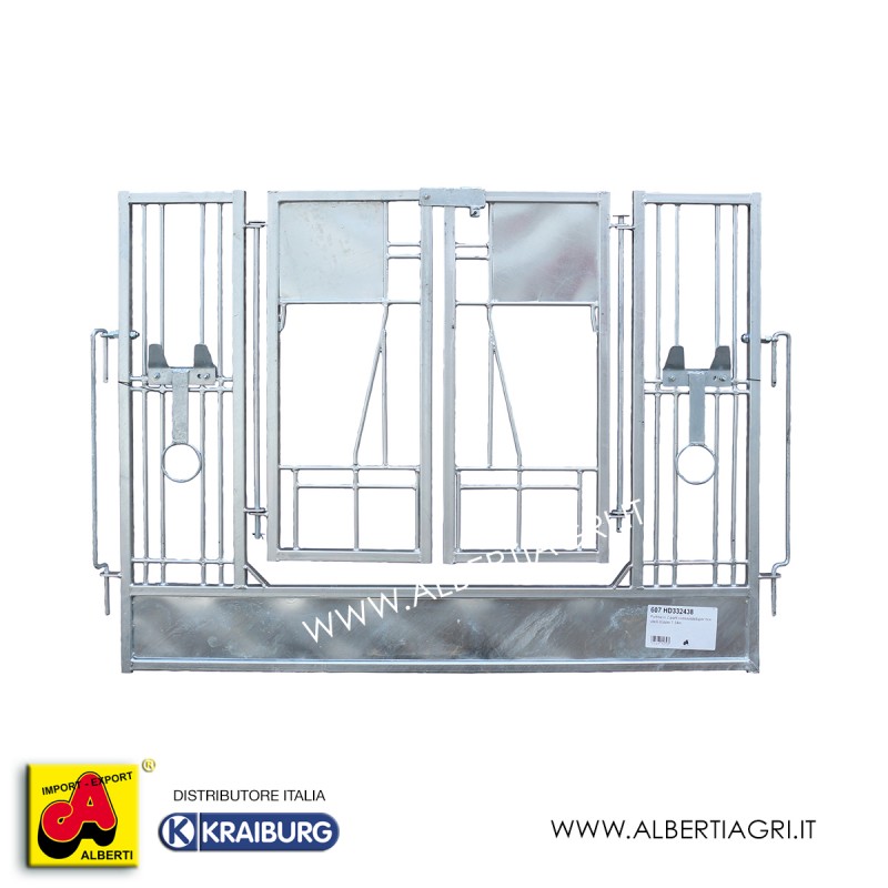 607 HD332438_a Portina in 2 parti c/chiavistello per box vitelli doppio 1,54m