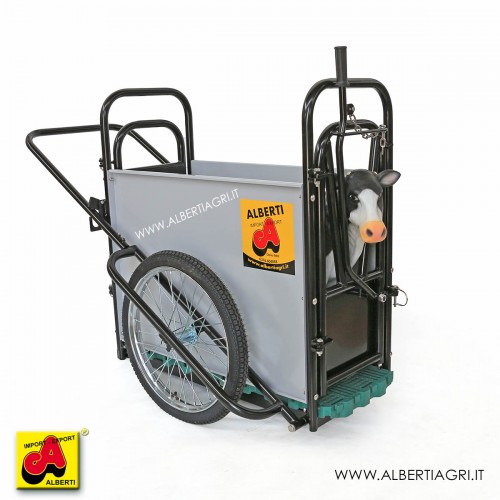 607 KSKBTA1_a Carrello trasporto vitelli 105x45x110h ruote d.50cm