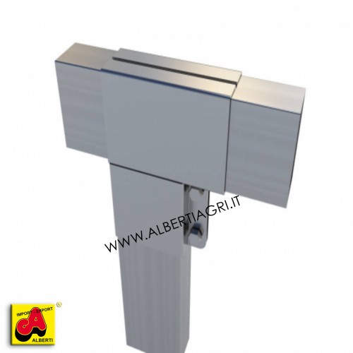 607 SM0ME-12_a Supporto 100x50 a T terminale con fissaggio interno