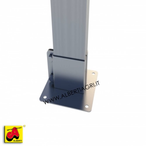 607 SM0ME-20_a Morsetto  base 100x50 - 1 fissaggio