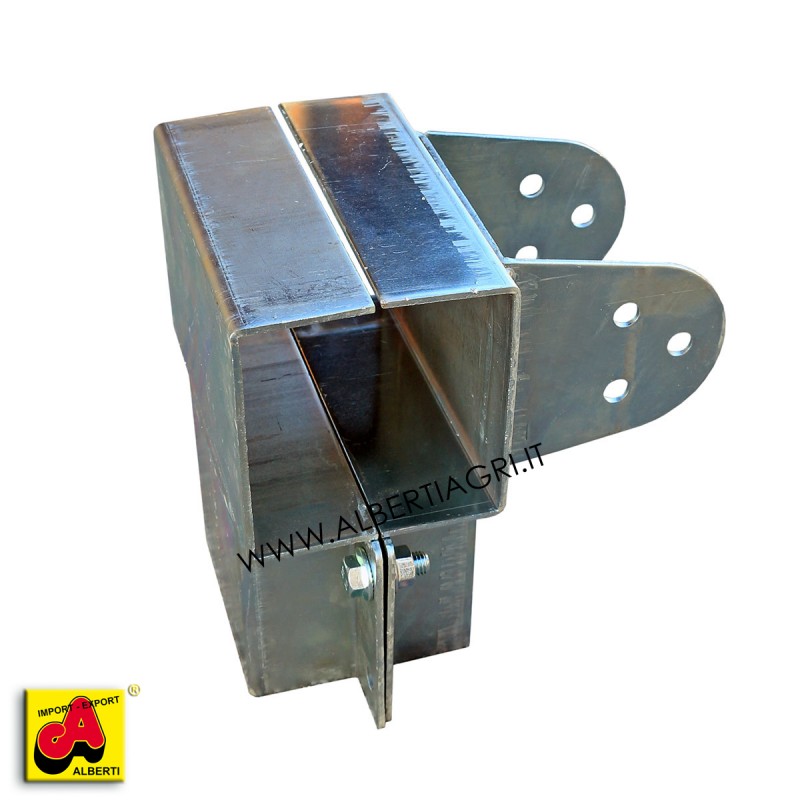 607 SMMM-07_a Supporto 100x100 a 3 vie T ang.+ 1 oscillante laterale
