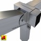 607 SMMM-10_a Supporto a 4 vie 100x100 + 1 oscillante laterale