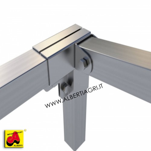 607 SM00EE-03S_a Supporto ang. piatto + oscillante sinistro laterale 50x50