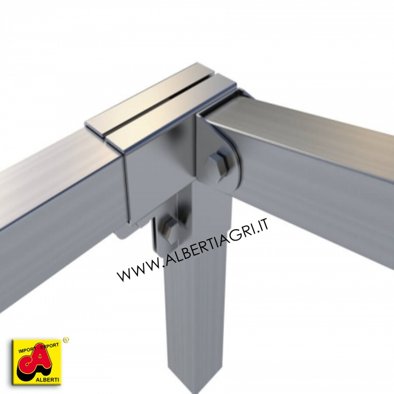 607 SM00EE-03S_a Supporto ang. piatto + oscillante sinistro laterale 50x50