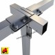 607 SM00EE-08_a Supporto 50x50 a 5 vie