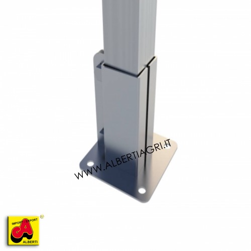 607 SM00EE-20_a Morsetto  base 50x50 - 1 fissaggio