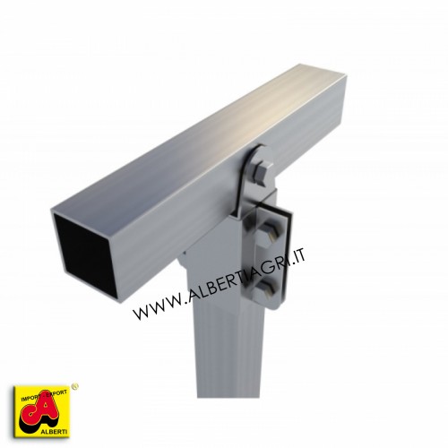 607 SM00EE-25_a Morsetto 50x50 centrale singolo + tubo superiore