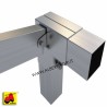 607 SM0EM-03D_a Supporto angolare piatto 100x100 + oscillante destro laterale 100x50