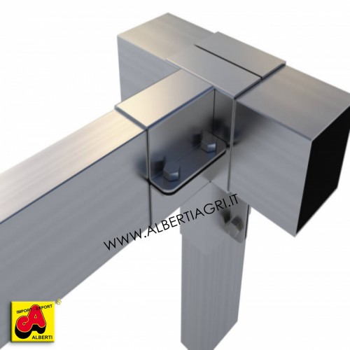 607 SM0EM-06_a Supporto ang. centr. 2 vie 100x100 / 2 vie 100x50