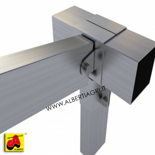 607 SM0EM-07_a Supporto a T ang. 2 vie 100x100/1 via 100x50 + 1 oscillante laterale 100X50