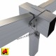 607 SM0EM-10_a Supporto 2 vie 100x100 / 2 vie 100x50 + 1 oscill. later. 100x50