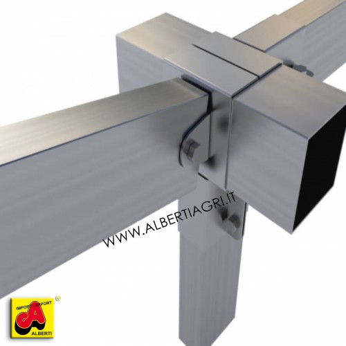 607 SM0EM-10_a Supporto 2 vie 100x100 / 2 vie 100x50 + 1 oscill. later. 100x50