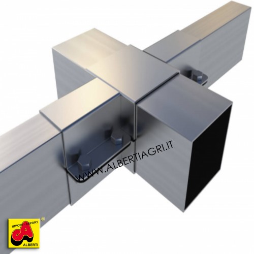 607 SM0EM-11_a Supporto a 4 vie piatto 100x100/100x50
