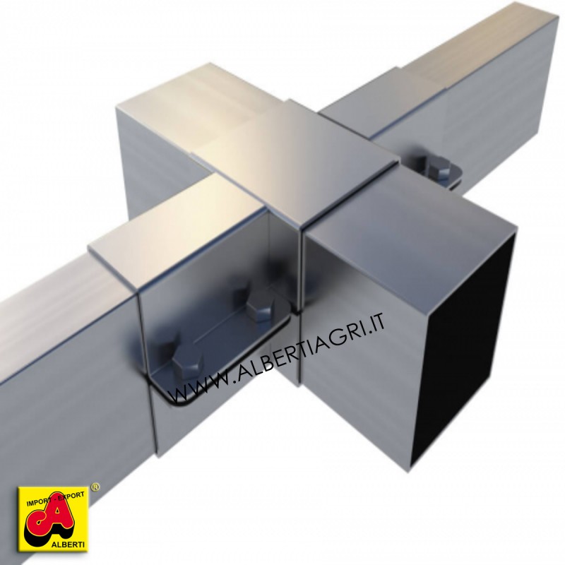 607 SM0EM-11_a Supporto a 4 vie piatto 100x100/100x50