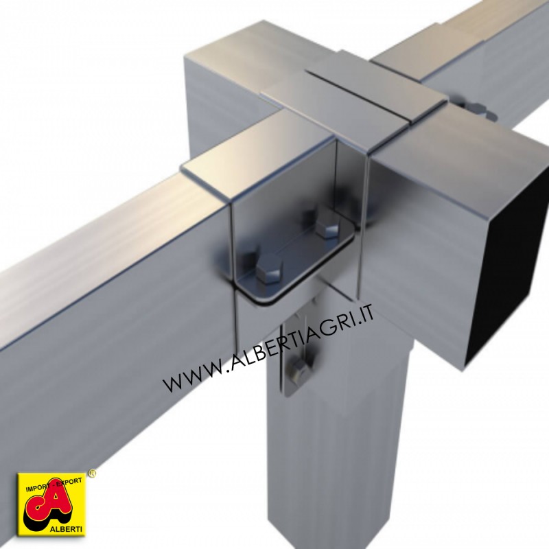 607 SM0EM-58_a Supporto 5 vie centr.: 3-100x100 / 2-100x50