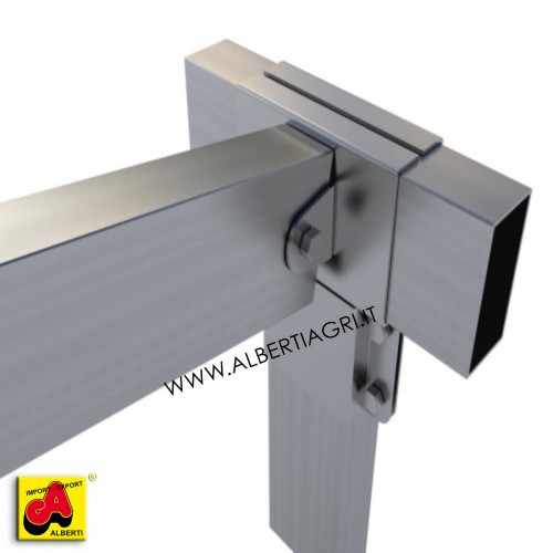 607 SM0ME-07_a Supporto a 3 vie T ang.100x50+ 1 oscillante laterale