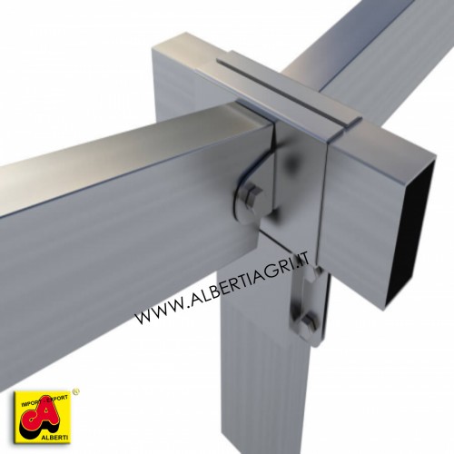 607 SM0ME-09_a Supporto a T centrale 100x50 + 2 oscillanti laterali