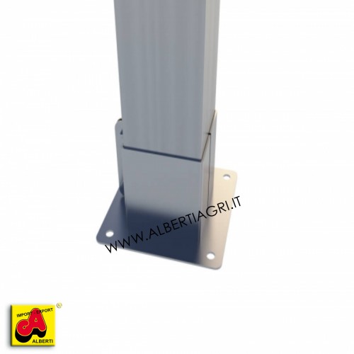 607 SMMM-20_a Morsetto  base 100x100 - 1 fissaggio