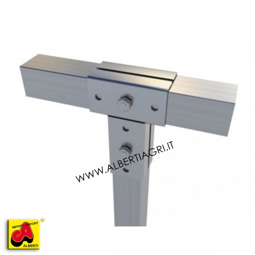 Supporto 25x25 a T senza alette