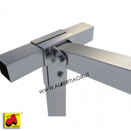 Supporto 25x25 a T ang.+ 1 oscillante laterale senza alette