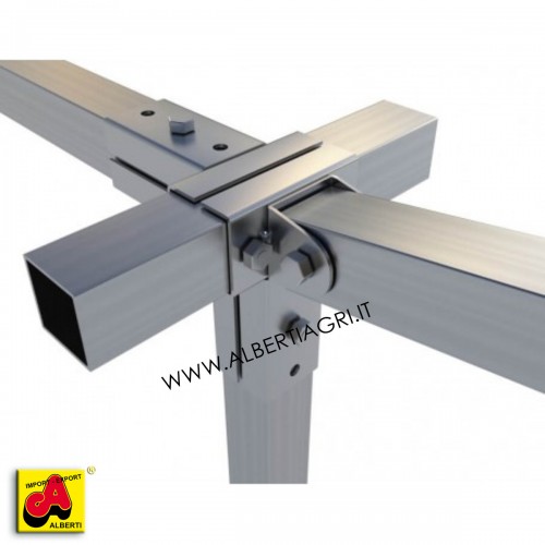 Supporto 25x25 a 4 vie + 1 oscillante laterale senza alette