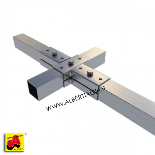 Supporto 25x25 a 4 vie piatto senza alette