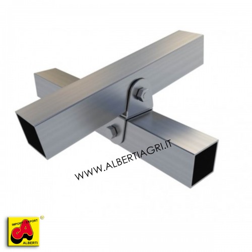 Supporto 25x25 doppia U a croce
