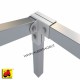607 SMSLEE-03D_a Supporto angolare piatto + oscillante destro laterale 50x50 senza alette