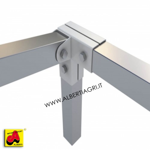 Supporto angolare piatto + oscillante destro laterale 50x50 senza alette