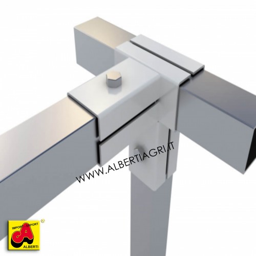 Supporto ang.centr. 4 vie 50x50 senza alette