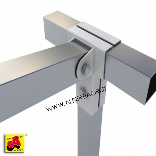 Supporto 50x50 a T ang.+ 1 oscillante laterale senza alette