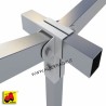 607 SMSLEE-09_a Supporto 50x50 a 3 vie T centrale + 2 oscillanti laterali senza alette