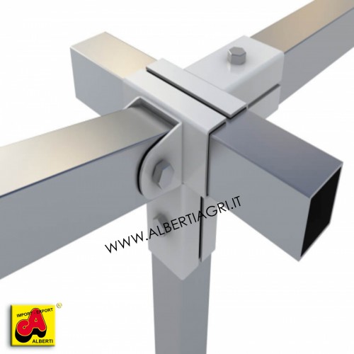 Supporto 50x50 a 4 vie + 1 oscillante laterale senza alette