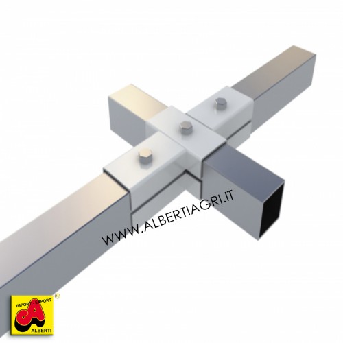 Supporto 50x50 a 4 vie piatto senza alette