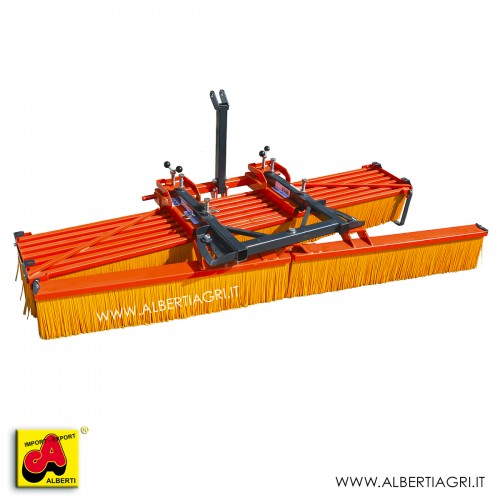 Spazzatrice 3m per muletti con spazzola anteriore mobile ZL cm/7file + spazzola anteriore 607 MT-PLZ-300000