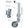 Ruota con Staffa ideale per cancelli max 250kg