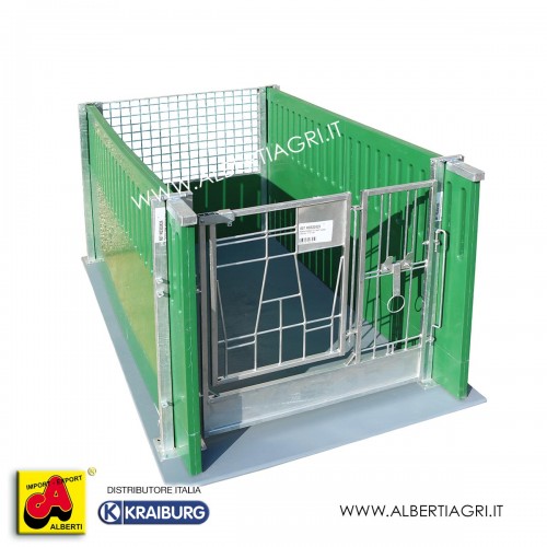 607 HD332429_e portina in 2 parti c/supporto    secchio 117x110h per box vitelli---------------------------------