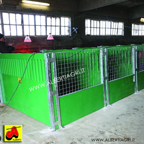 607 HD332407_g parete parziale post.120x5x70    con rete per box vitelli---------