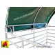 607 HD313080_g Capannina per fence L3,60xP3,00mtc/telo tetto SENZA PANNELLI